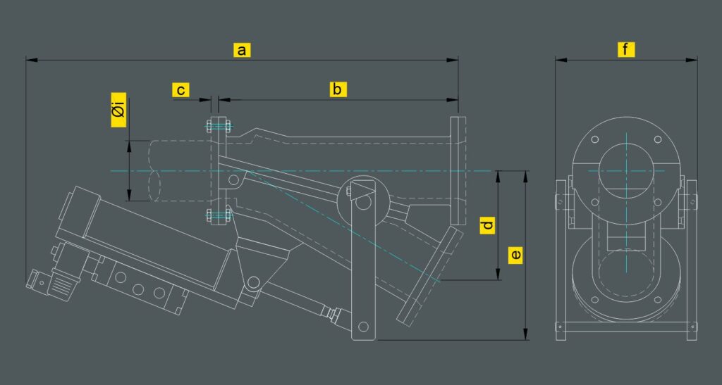 Válvulas desviadoras para transporte pneumático VTN Descripción de la imagen
